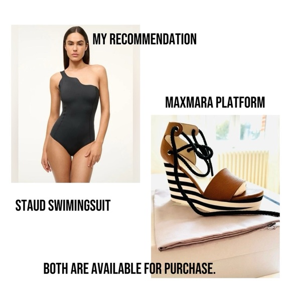 STAUD Black Asymmetrical One-Piece Swimsuit - Picture 14 of 14